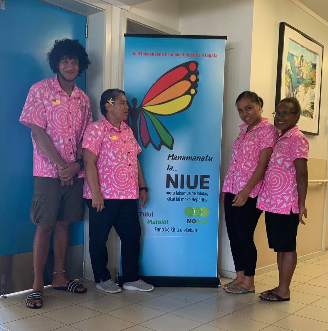 The Health Department team in charge of the hepatitis elimination programme. Photo: Niue Health Department